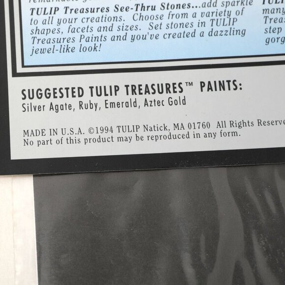 Vintage Tulip Treasures Iron On Patches Lame Strawberry Autumn Harvest 90s Leaf - Picture 7 of 10